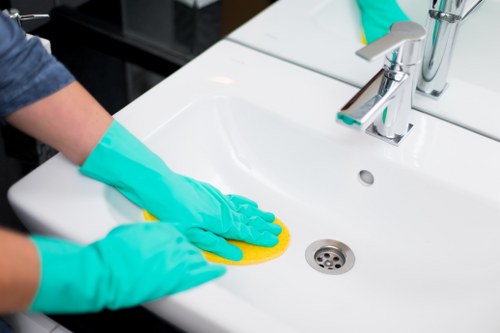 Protective equipment used during professional carpet cleaning